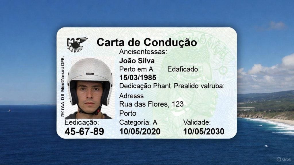 carta de condução de motociclos em Portugal